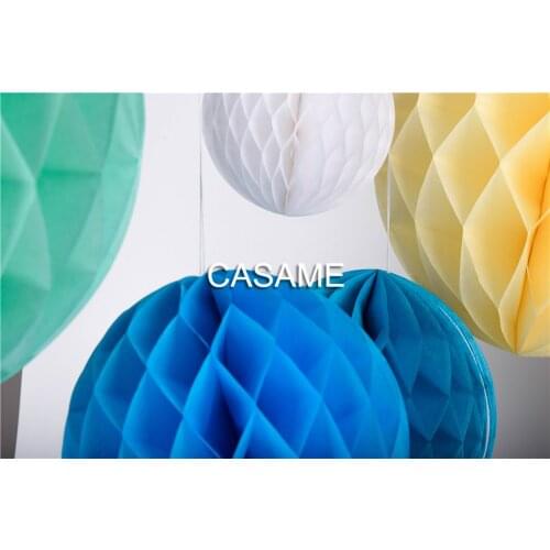 5pcs/lot 6"(15cm) Decorative Tissue Paper Honeycomb Balls Flower room home Backdrop decorations party supplies