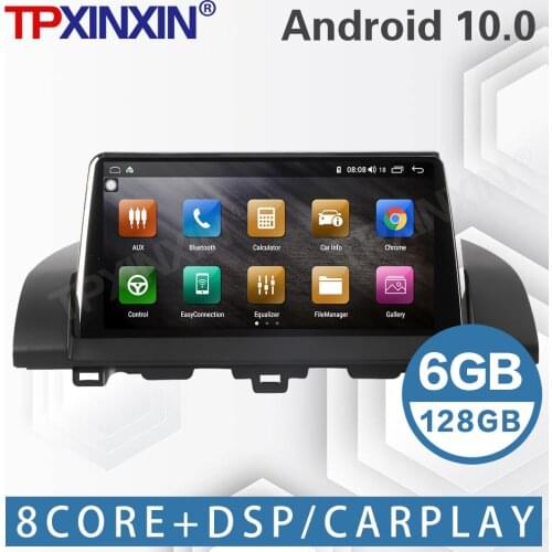 6+128G For Honda Accord 10 2018 2019 2020 Android Car Stereo Tape Recorde Multimedia Audio Video Player GPS Navigation Head Unit