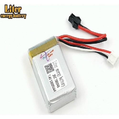 7.4V 1000mAH Wholesale remote control aircraft flying saucer aircraft lithium battery SM plug 703048 25c