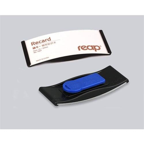 75*32mm Arc-Shaped Magnetic Style Name Tag,Metal Material Name ID Tag Badge Strong Magnetic Fastener OfficeHolder Card Tag