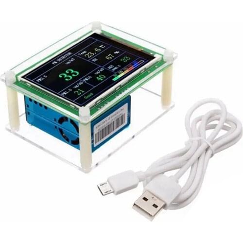 PM1.0 PM2.5 PM10 Detector Module Air Quality Dust Sensor Tester Detector Support Export Data Monitoring