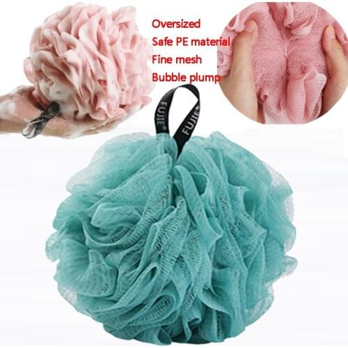 Soft Shower Mesh Foaming Sponge Exfoliating Scrubber Black Bath Bubble Ball Body Skin Cleaner Cleaning Tool Bathroom Accessories