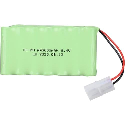 8.4v 3000mah NiMH Battery For Rc toy Car Tanks Trains Robot Boat Gun NiMH AA 8.4v 2400mAh Batteries Pack For Rc Boat 1PCS