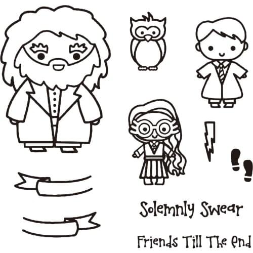 Friends Till the End Clear Stamps Transparent Scrapbooking Embellishment DIY Album Card Making Stamps