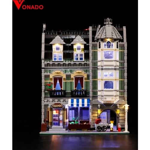 Led Light For 10185 Green Grocer Building Bricks Blocks 15008 Toys For Children Gifts ( Light With Battery Box)