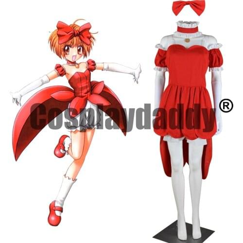 Tokyo Mew Mew Ringo Akai Transformation Version Outfit Dress Halloween Cosplay Costume F006