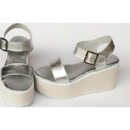 Princess sweet lolita shoes Summer Harajuku muffins thick bottom shoes are thin and comfortable not rubbing feet sandal an7565