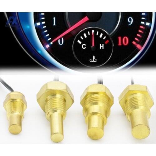 Universal 12V/24V Water Temperature Temp Sensor Sender 50K Head Plug 10MM 12MM 14MM 16MM For Car Or Truck Gauge Electric Meter