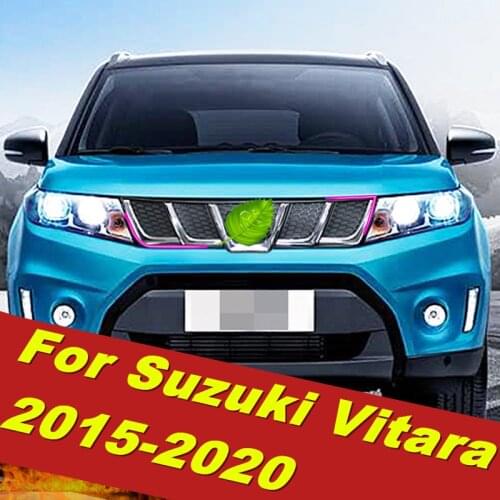 For Suzuki Vitara 2015-2020 European Car front network Grille mesh protection trim Personal decoration auto parts