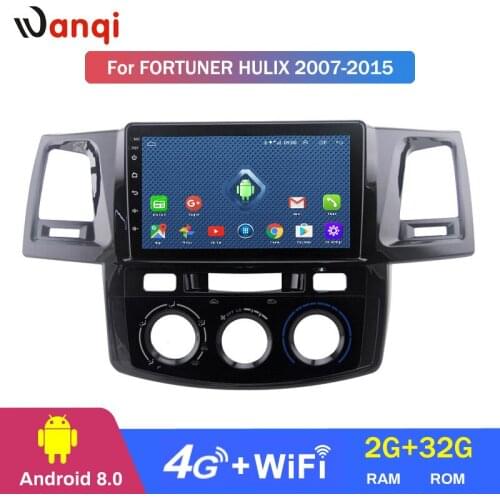 2+32G 4G Lte All Netcom Car GPS Multimedia Video Radio Player for 2007 2008-2015 Toyota Fortuner Hulix Navigation Stereo NO DVD