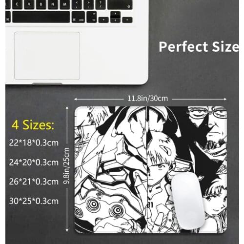 2nd Impact! ( Black ) Mouse Pad DIY Print Cushion Evangelion Anime Geek Manga Eva Ikari Gendo Shinji Asuka Katsuragi