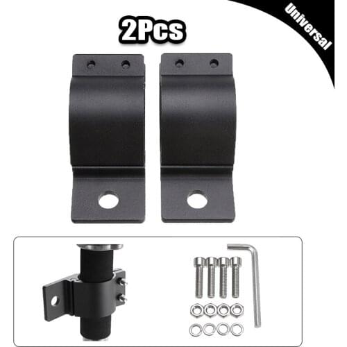 2Pcs Motorcycle Car Headlight Clamps Brackets Bar Holder LED Offroad Light Spotlights Tube Clamp Mount For BMW Suzuki Universal