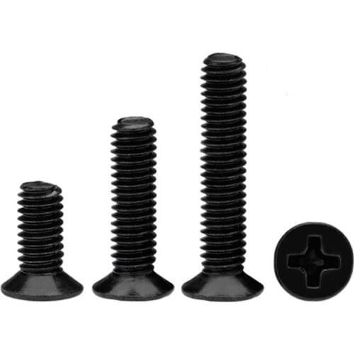 200Pcs~1000Pcs M1.2 M1.4 M1.7 M2 M2.5 M3 KM Screw Flat Head Phillips Screws Laptop Notebook Screws Kit for computer small screw
