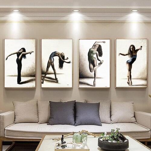 5D Diamond Painting Ballet Dancing Picture Home Decor Nordic Wall Art Diamond Embroidery Europe Drawing Figure Home Decoration
