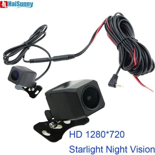Car Rear View Reverse DVR Camera 4 Pin Cable 2.5mm Jack Waterproof HD 1280*720 Starlight Night Vision For DVR Video Recorder