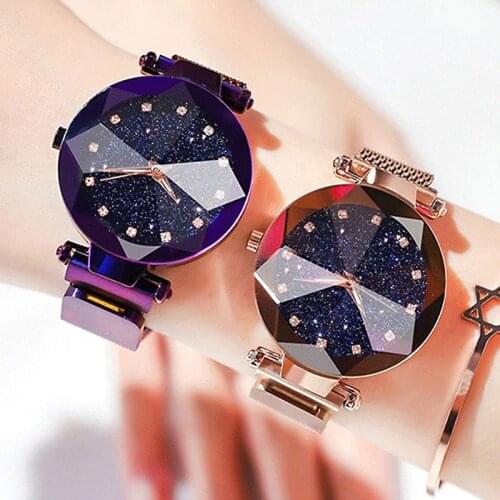 Luxury Women Watches Ladies Magnetic Starry Sky Clock Fashion Diamond Female Quartz Wristwatches Relogio Feminino Zegarek Damski