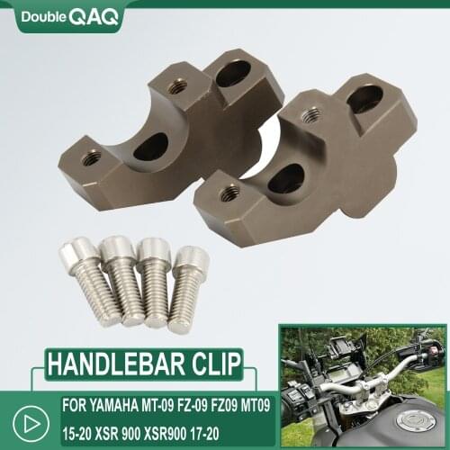 For Yamaha MT-09 MT09 FZ-09 FZ09 2015-2020 XSR 900 XSR900 2017-2020 Handle Bar Riser Clamp Extend Handlebar Adapter Mount