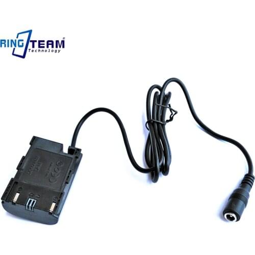 Fake Battery LP-E6 DC Coupler DR-E6 DRE6 ACK-E6 Power Supply Connector for Canon EOS 5D Mark II III 5D2 5D3 6D 7D 7D2 60D Camera