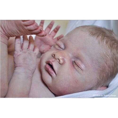 50cm Baby Silicone Newborn Dolls Mold Baby Simulation Dolls Molds Enlightenment Baby Toys Mould Kid Baby Shower Toys DIY Mold