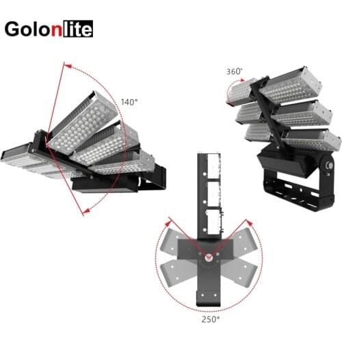 Golonlite Outdoor LED spotlight waterproof 500W 1000W 1200W 1500W 800W 600W floodlight stadium sport court arena square 160Lm/W