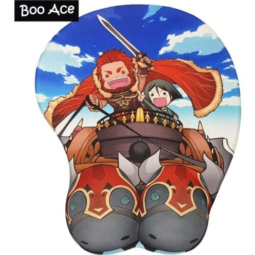 Fate/ Zero Weber and Rider Gaming Mouse Pad Sexy Big Soft Breast 3D Mouse Pad New Arrival Wrist Rest H2.8cm/1.1" Free shipping