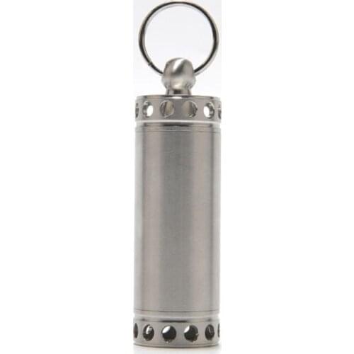 Mini Stainless Steel Waterproof Capsule Bottle Protable Holder Container Moisture-proof Sealed Vial Storage Box Airtight