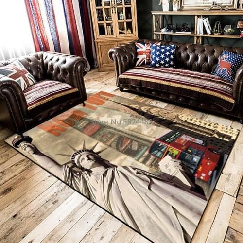 Fashion Modern Retro United States New York Statue of Liberty Bedroom Living Room Kitchen Bedside Carpet