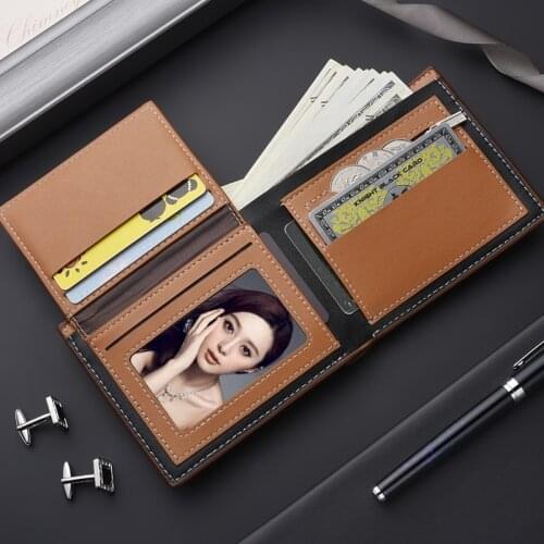 Mens Wallet Money Bag Casual Pu Soft Leather Male Mini Wallet Card Holder Short Coin Pocket Monedero Hombre Wallet Men 2020