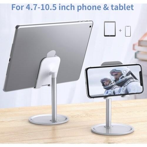 Desktop Phone Holder Stand for iPhone 12 Samsung iPad Stand Desk Lazy Tablet Holder for Watch TV Net Class Office Support Mount