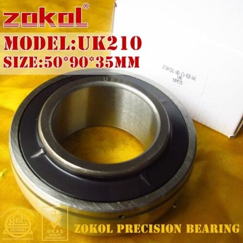 ZOKOL bearing UK210 Taper hole 190510 Pillow Block Ball Bearing 50*90*35mm