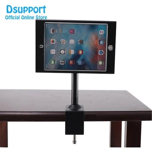 Fit for iPad mini 12345 Full rotation desk stand metal case display retail bracket tablet pc holder support anti-thief