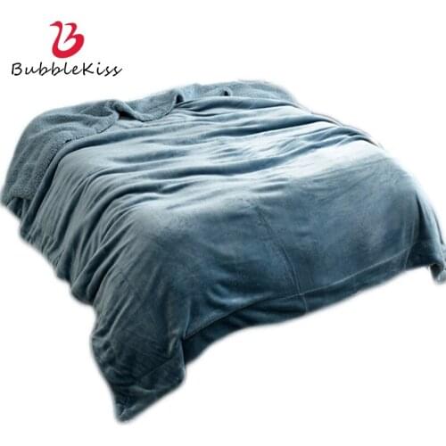 Bubble Kiss Thicken Warm Home Blanket Lamb Wool Napping Sofa Blanket Double-Layer Fleece Warm Bedding Blanket Best Selling 2020