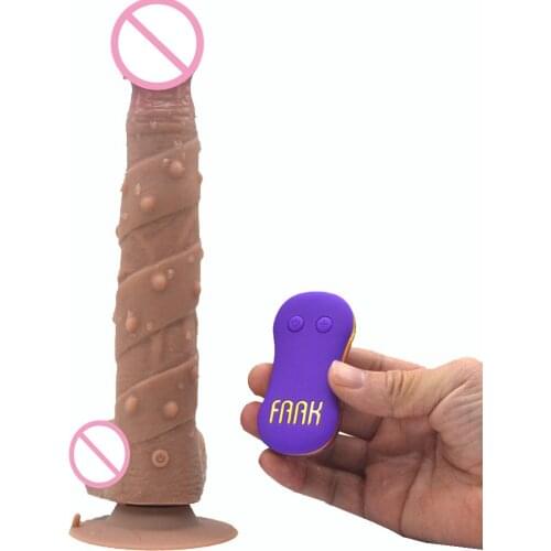 Realistic Big Dildo Vibrator soft Big anal Dildos vibration flexible sucker Adults Sex Toys for Women Female G spot Masturbator