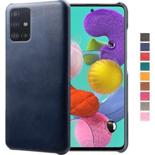 Luxury PU Leather Case On The For Samsung Galaxy A51 A71 4G SM-A515F/DSN Coque Slim PC Phone Cover For Galaxy A 51 71 5G Funda