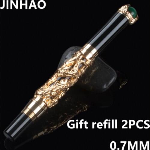 High Quality Luxury Dragon Ballpoint Pen Vintage 0.7MM Nib JINHAO Ball Pen Novelty Gift Office Supplies Stationery Caneta
