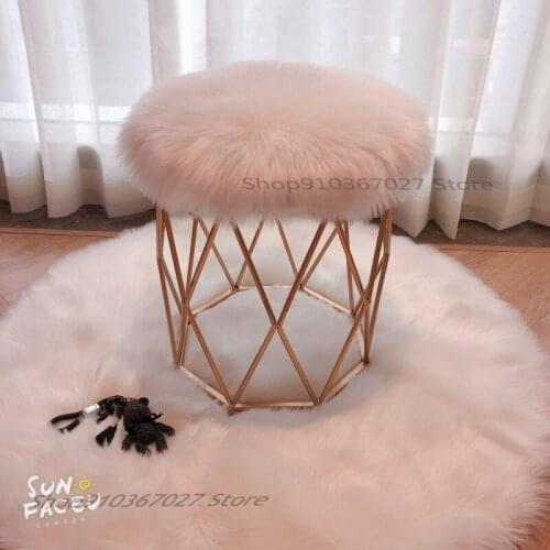 Nordic Dressing Table Stool Net Red Ins Bedroom Girl Light Luxury Chair Simple Nail Princess Makeup Stool