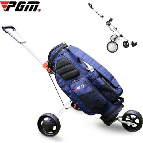 PGM Professional Folding Golf Trolley Outdoor Sports Travel Airport Baggage Check Carrier Cart Stroller Golf Pitch Tool Supplies