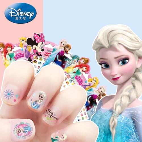 Disney Earring Stickers Toy Disney Frozen Elsa and Anna Princess Sofia Little Pony Disney Princess Children Cartoon Stickers Toy