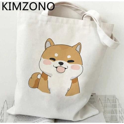 Shiba Inu shopping bag reusable eco shopper grocery bag fabric reusable boodschappentas ecobag sacolas