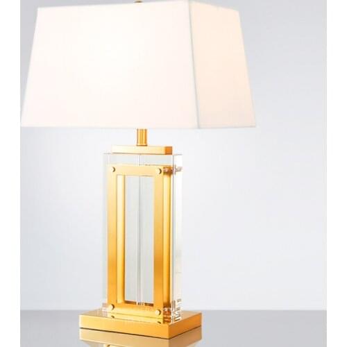 TUDA Free Shipping Americcan Style Table Lamp K9 Crystal Table Lamp for Living room And Bedroom &High-end Villas Desk Lamp