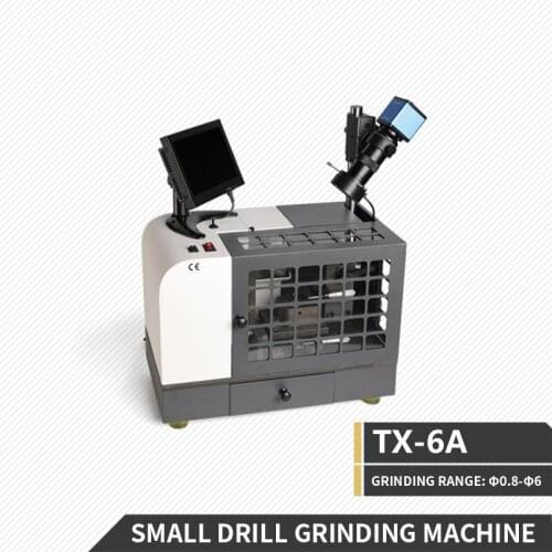 TX-6A Small Drill Sharpening Machine Desktop HD Zoom Camera Smart Display Strong Power Small Drill Grinding Machine 220V