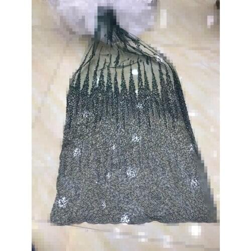 Unique french net lace fabric embroidery lace fabric with SYJ-666830 African Lace Fabric for wedding dress