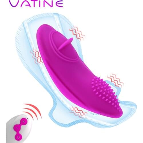 VATINE Wireless Remote Invisible Wear Clitoral Stimulator Vibrating Egg Silicone Panties Vibrator Sex Toys for Women