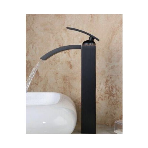 Basin Faucet Torneira Waterfall Bathrooom Oil Rubbed Black Bronze Deck Mounted 8318-1/5 Single Handle Sink Faucets,Mixers &Taps