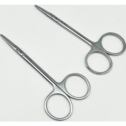 Shanghai Admiralty Stainless Steel Crescent Suture Notch Scissors Instrument Tools