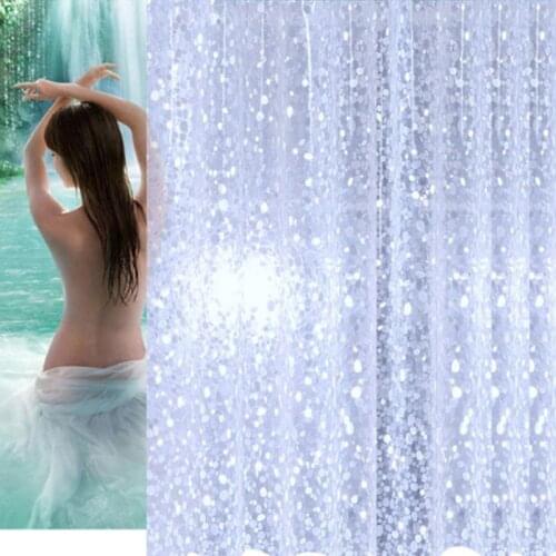Eco-friendly Waterproof Shower Curtain Mold Proof Waterproof Shower Curtain Bathroom Products Bathroom Curtains with 12 Hooks