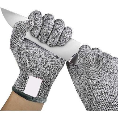 Stainless Steel Wire Butcher Cut-Resistant Glove Kitchen Gadgets Anti-cut Gloves Cut Proof Stab Resistant 1 Pair Multifunction