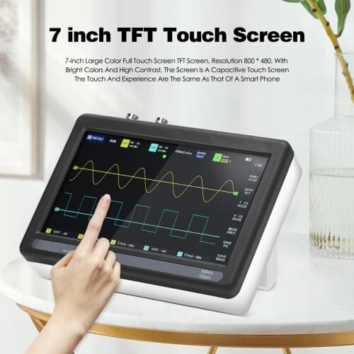 1013D Digital Tablet Oscilloscope Dual Channel 100M Bandwidth 1GS Sampling Rate 2 Channels Mini Tablet Digital Oscilloscope