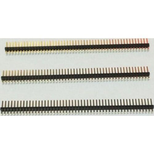 20PCS/Lot 1.27mm 50Pin Straight Single Row Needle Male Pin header Connector 50P