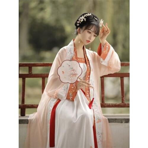 2021 traditional chinese clothing women hanfu fairy clothes ancient song dynasty princess national stage dance festival outfit